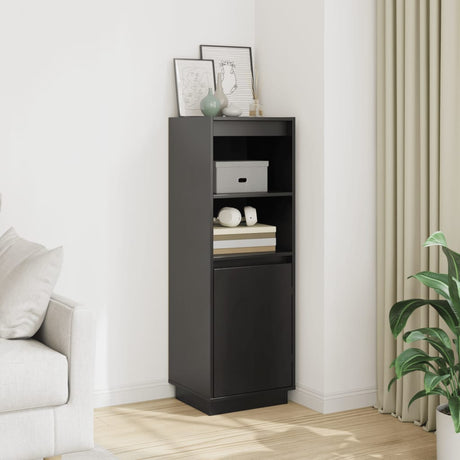 Highboard 37X34X110 Cm Solid Wood Pine
