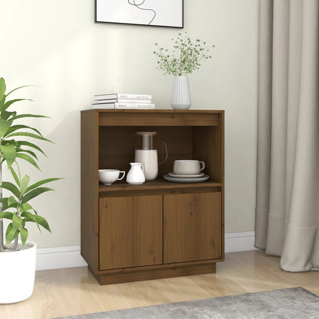 Sideboard 60X34X75 Cm Solid Wood Pine