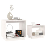 Nesting Coffee Tables 2 Pcs Solid Wood Pine