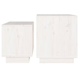 Nesting Coffee Tables 2 Pcs Solid Wood Pine