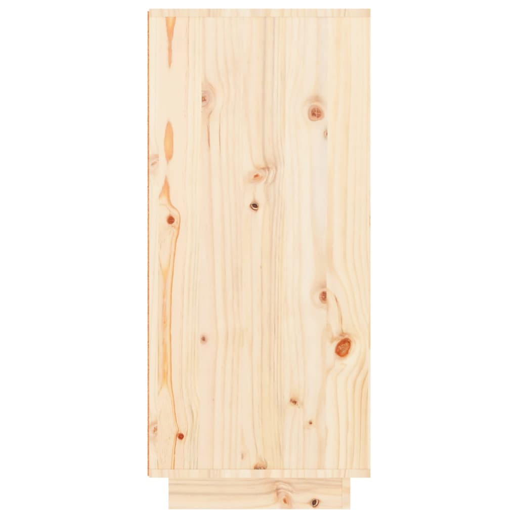 Shoe Cabinet 60X35X80 Cm Solid Wood Pine