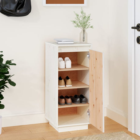Shoe Cabinet 35X35X80 Cm Solid Wood Pine