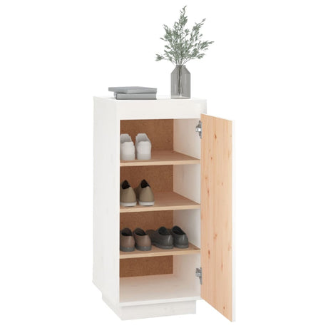 Shoe Cabinet 35X35X80 Cm Solid Wood Pine