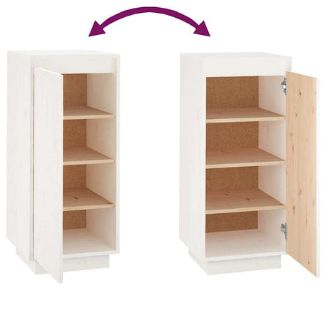 Shoe Cabinet 35X35X80 Cm Solid Wood Pine