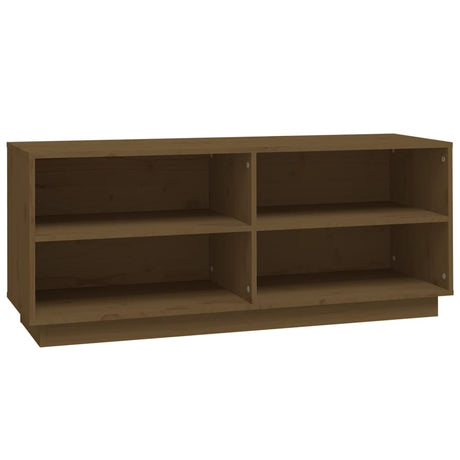 Shoe Cabinet 110X34X45 Cm Solid Wood Pine