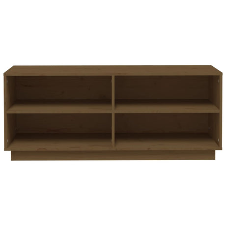 Shoe Cabinet 110X34X45 Cm Solid Wood Pine