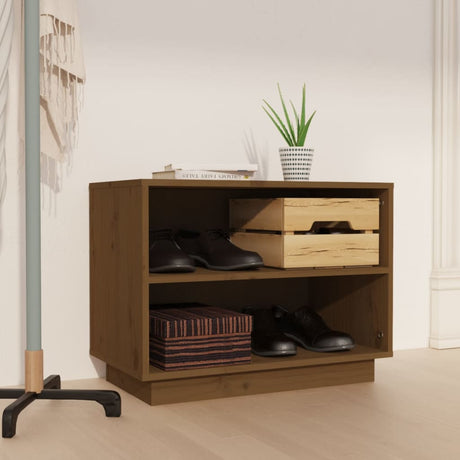 Shoe Cabinet 60X34X45 Cm Solid Wood Pine