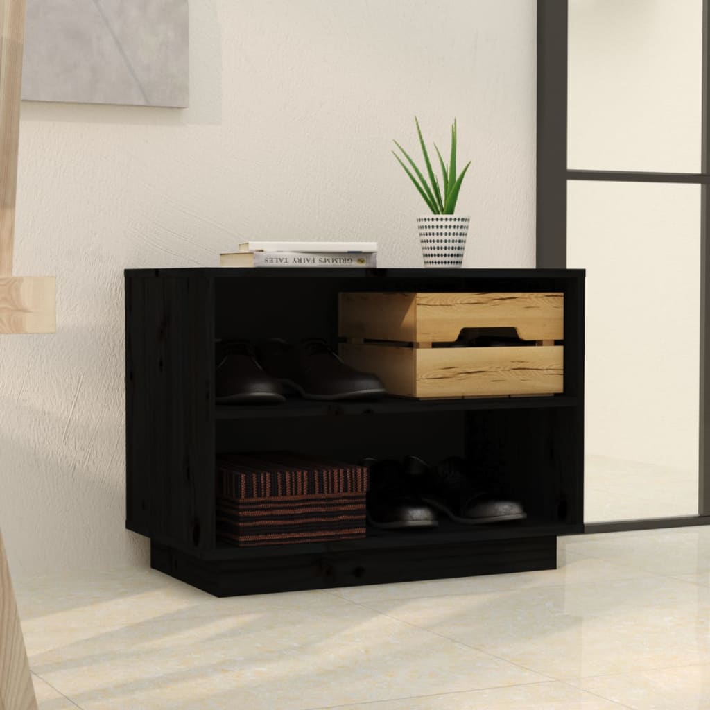 Shoe Cabinet 60X34X45 Cm Solid Wood Pine