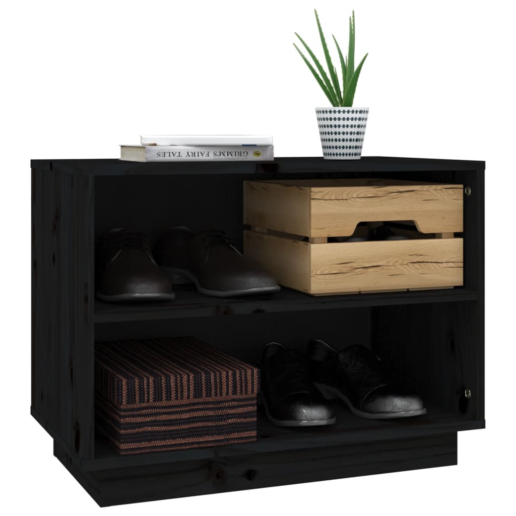 Shoe Cabinet 60X34X45 Cm Solid Wood Pine