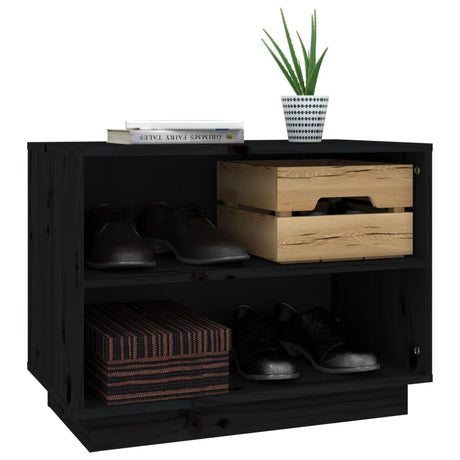 Shoe Cabinet 60X34X45 Cm Solid Wood Pine
