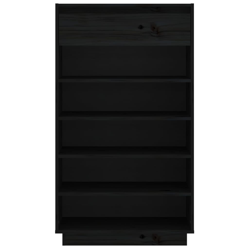 Shoe Cabinet 60X34X105 Cm Solid Wood Pine