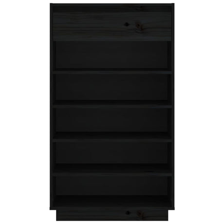 Shoe Cabinet 60X34X105 Cm Solid Wood Pine