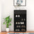 Shoe Cabinet 60X34X105 Cm Solid Wood Pine