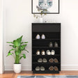 Shoe Cabinet 60X34X105 Cm Solid Wood Pine