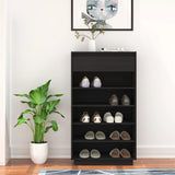 Shoe Cabinet 60X34X105 Cm Solid Wood Pine