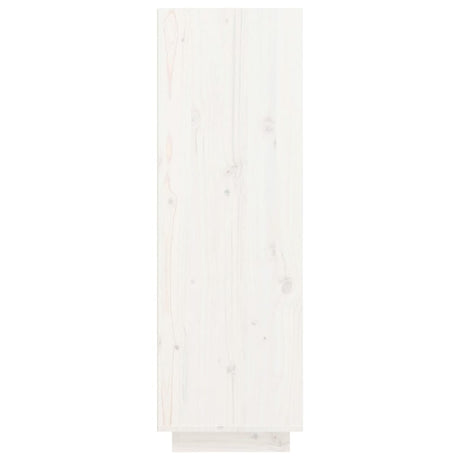 Shoe Cabinet 30X34X105 Cm Solid Wood Pine