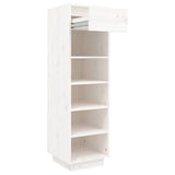 Shoe Cabinet 30X34X105 Cm Solid Wood Pine