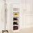 Shoe Cabinet 30X34X105 Cm Solid Wood Pine