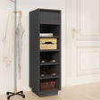 Shoe Cabinet 30X34X105 Cm Solid Wood Pine