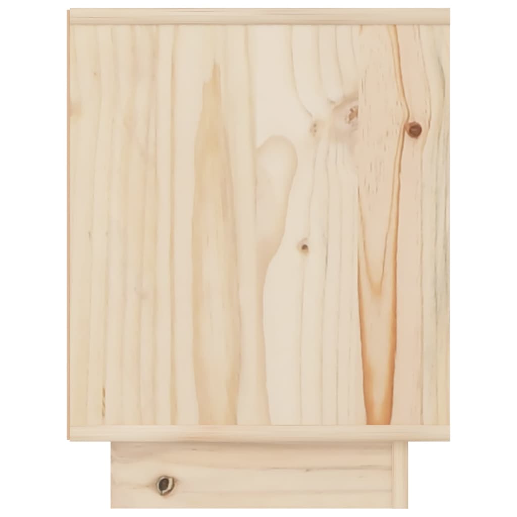 Bedside Cabinet 40X30X40 Cm Solid Wood Pine