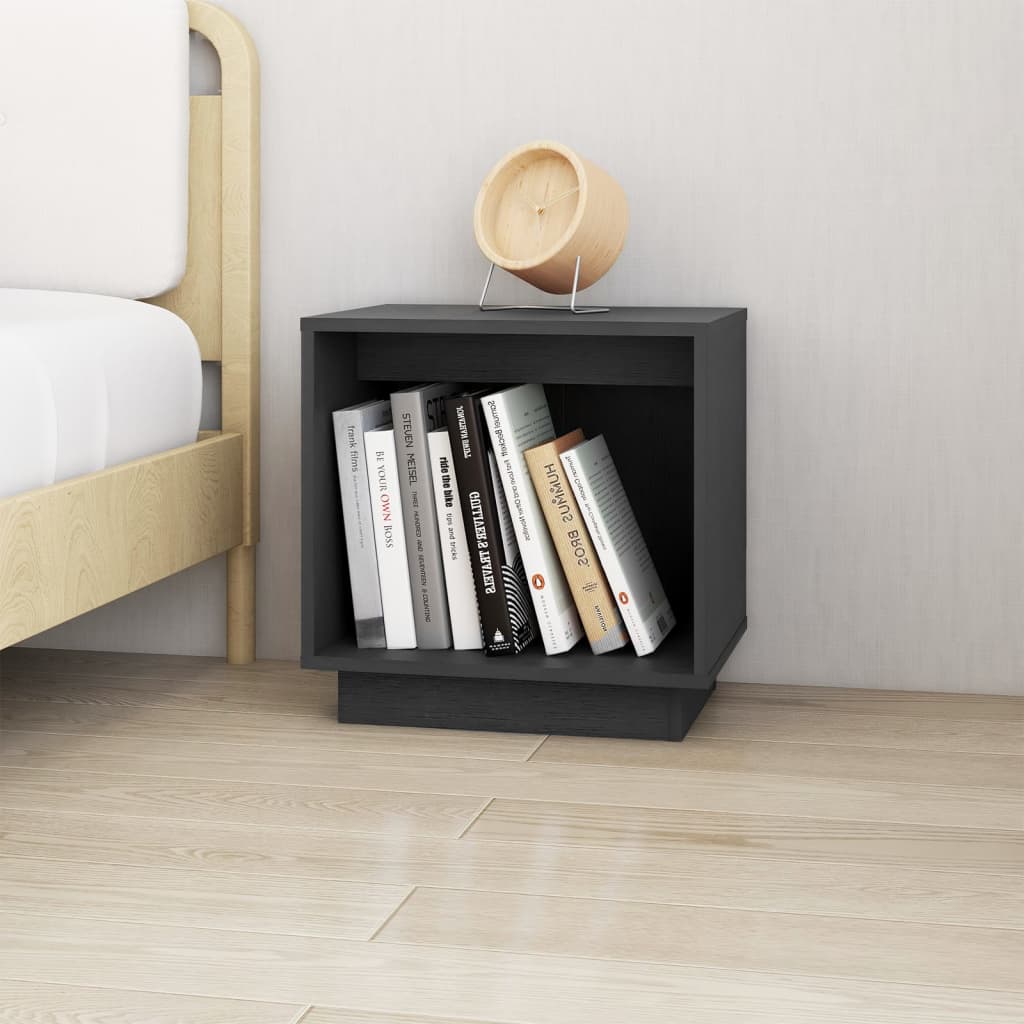 Bedside Cabinet 40X30X40 Cm Solid Wood Pine