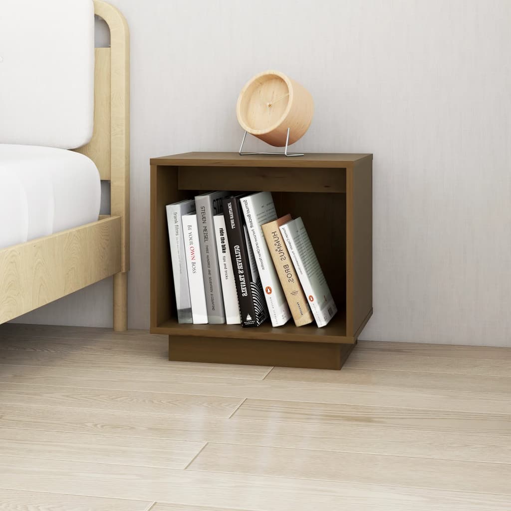 Bedside Cabinet 40X30X40 Cm Solid Wood Pine