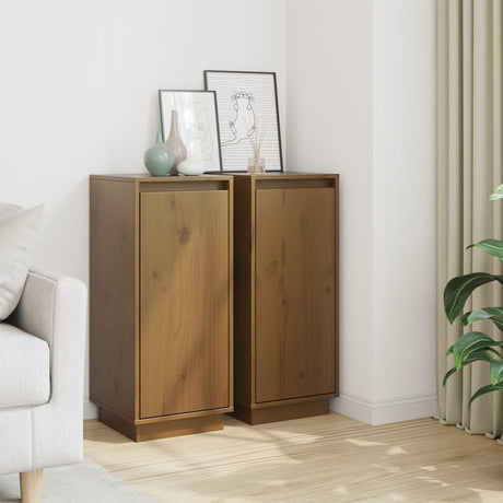 Sideboard 31.5X34X75 Cm Solid Wood Pine