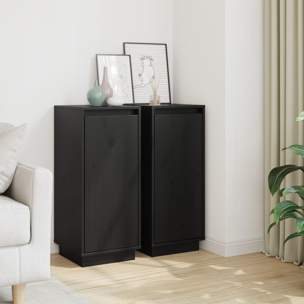 Sideboard 31.5X34X75 Cm Solid Wood Pine