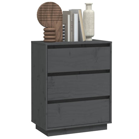 Sideboard 60X34X75 Cm Solid Wood Pine
