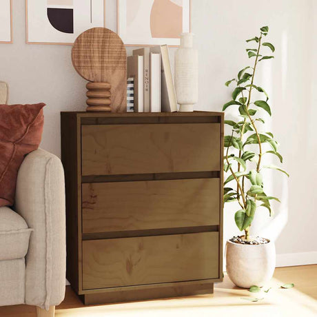 Sideboard 60X34X75 Cm Solid Wood Pine