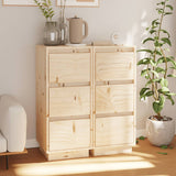 Sideboard 32X34X75 Cm Solid Wood Pine