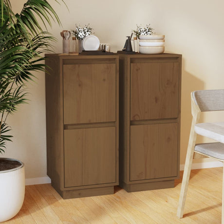 Sideboard 31.5X34X75 Cm Solid Wood Pine