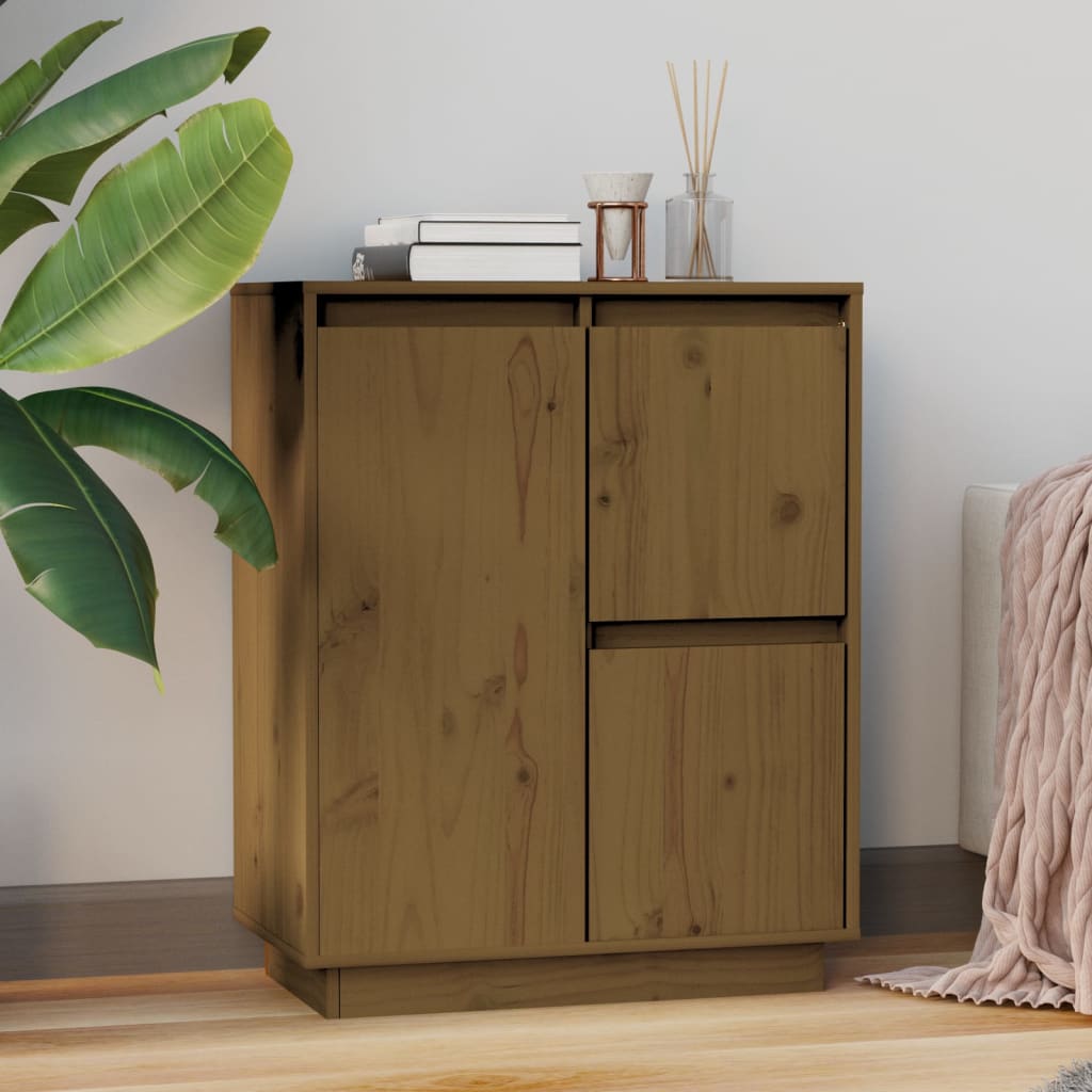 Sideboard 60X34X75 Cm Solid Wood Pine