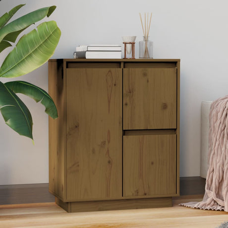 Sideboard 60X34X75 Cm Solid Wood Pine