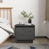 Bedside Cabinet 35X34X32 Cm Solid Wood Pine