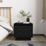 Bedside Cabinet 35X34X32 Cm Solid Wood Pine