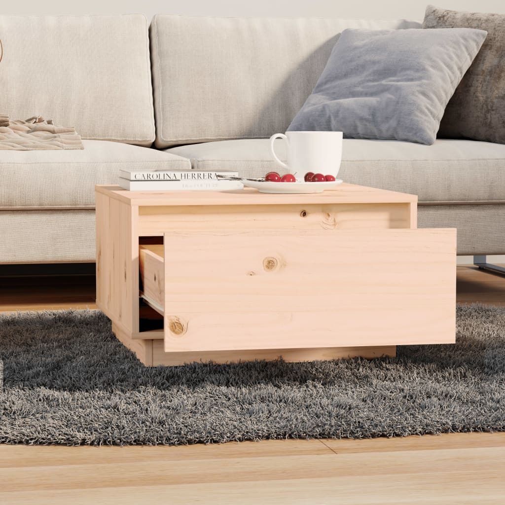 Coffee Table 55X56X32 Cm Solid Wood Pine