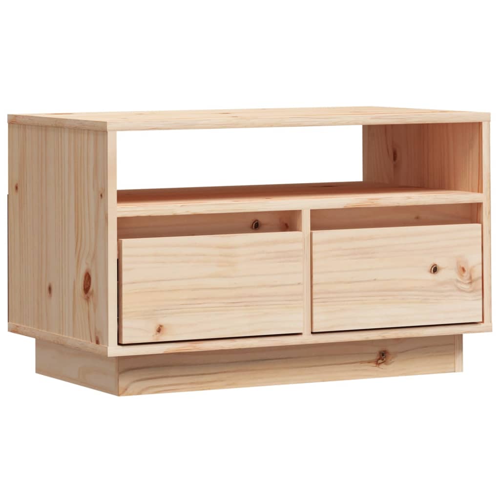 Tv Cabinet 60X35X37 Cm Solid Wood Pine