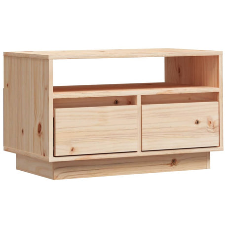 Tv Cabinet 60X35X37 Cm Solid Wood Pine