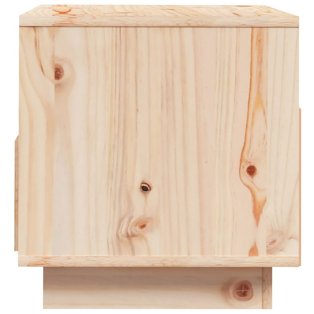 Tv Cabinet 60X35X37 Cm Solid Wood Pine
