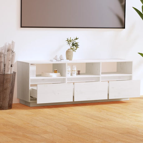Tv Cabinet 140X37X50 Cm Solid Wood Pine