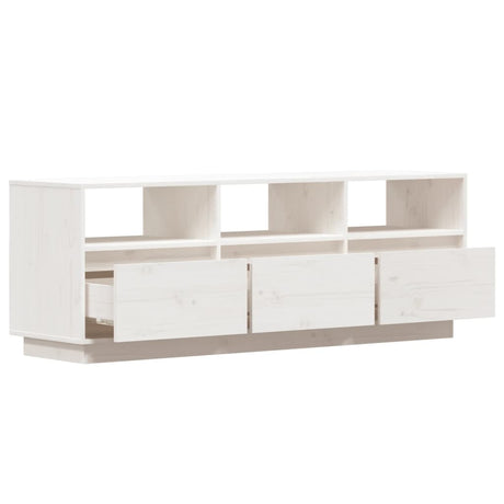 Tv Cabinet 140X37X50 Cm Solid Wood Pine