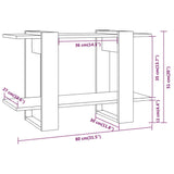 Book Cabinet/Room Divider 80X30X51 Cm