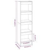 Book Cabinet/Room Divider 40X30X135 Cm