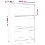 Book Cabinet/Room Divider 60X30X103 Cm Engineered Wood