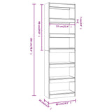 Book Cabinet/Room Divider 60X30X198 Cm