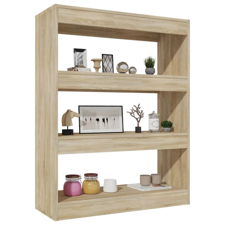 Book Cabinet/Room Divider 80X30X103 Cm Engineered Wood