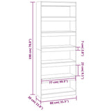 Book Cabinet/Room Divider 80X30X198 Cm Engineered Wood