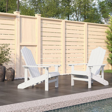 Garden Adirondack Chairs 2 Pcs Hdpe