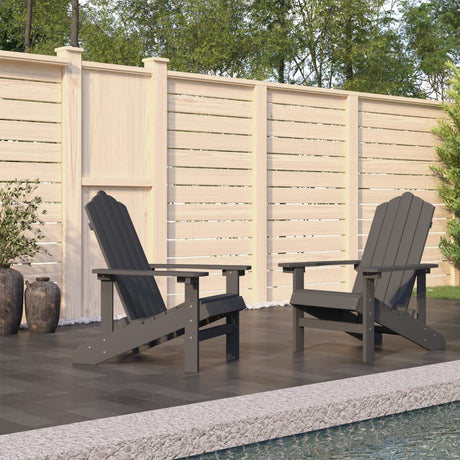 Garden Adirondack Chairs 2 Pcs Hdpe